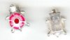 1 10x7mm Pink/Red Epoxy Turtle Slider